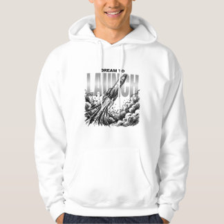 Rakete | Weltraum-Explorationsgrafik Hoodie