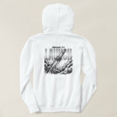 Rakete | Weltraum-Explorationsgrafik Hoodie (Design Rückseite)