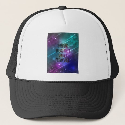 Rakete wird reisen truckerkappe (Vorderseite)