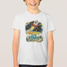 Rakete zu den Sternen Tri-Blend Shirt