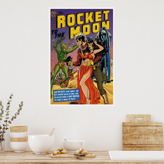 Rakete zum Mond (1951) Poster (Küche)
