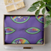 Rakete zum Mond Seidenpapier (Geschenk)