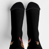 Rakete zum Mond Socken (Oben)