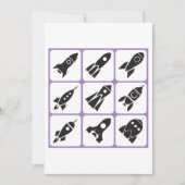 Raketen Einladung (Vorderseite)