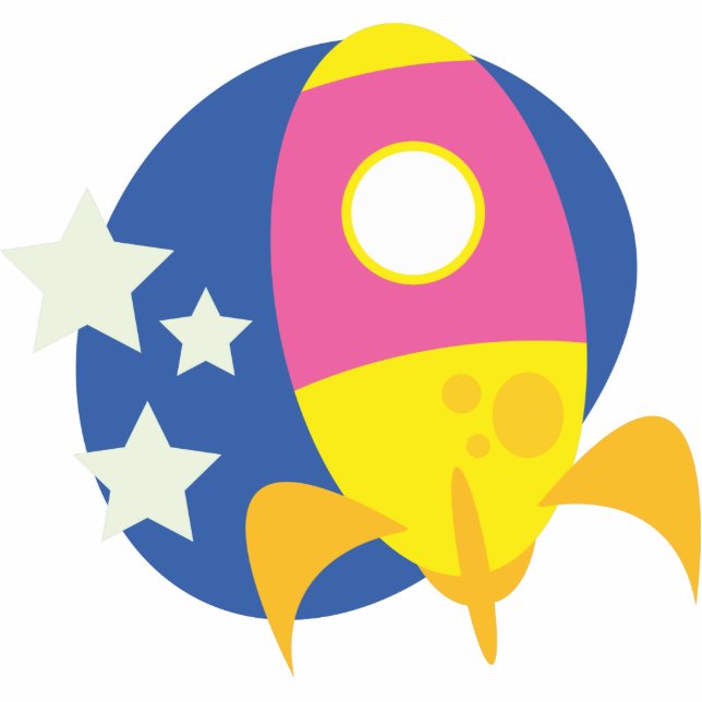 Raketen Freistehende Fotoskulptur (Vorne)