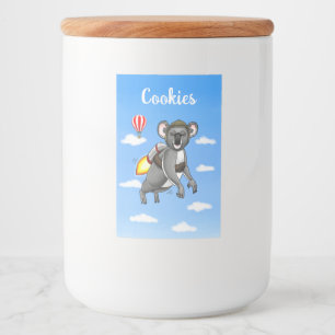 Raketen-Koala-Bär Lebensmitteletikett