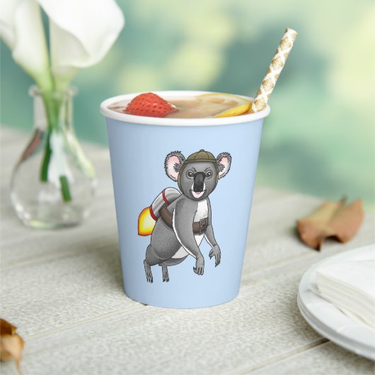 Raketen-Koala-Bär Pappbecher (In Situ)