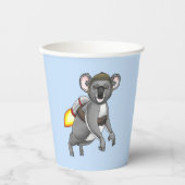 Raketen-Koala-Bär Pappbecher (Vorderseite)