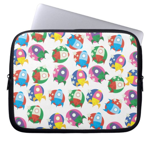 Raketen Laptopschutzhülle (Vorderseite)