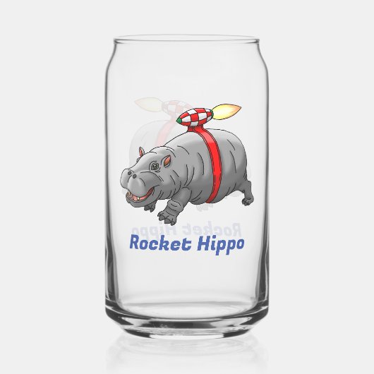 Raketen Nilpferd Dosenglas (Vorderseite)