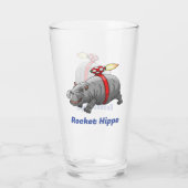 Raketen Nilpferd Glas (Rückseite)