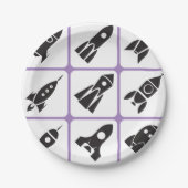 Raketen Pappteller (Vorderseite)