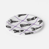 Raketen Pappteller (Schrägansicht)