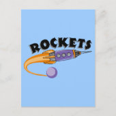 Raketen Postkarte (Vorderseite)
