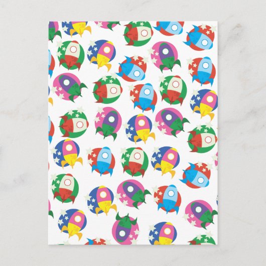 Raketen Postkarte (Vorderseite)