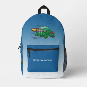 Raketen-Schildkröte Bedruckter Rucksack