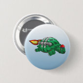 Raketen-Schildkröte Button (Vorne & Hinten)