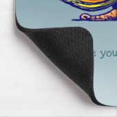 Raketen-Schnecke Mousepad (Ecke)