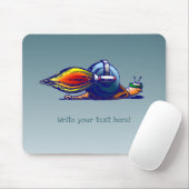 Raketen-Schnecke Mousepad (Mit Mouse)