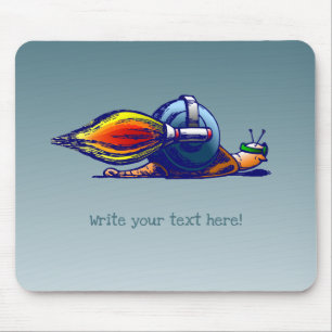 Raketen-Schnecke Mousepad