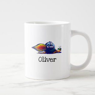 Raketen-Schnecken-Kaffeetasse Jumbo-Tasse