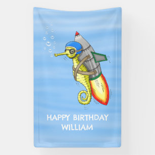 Raketen-Seepferdchen Banner