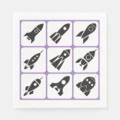 Raketen Serviette (Vorderseite)