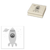 Raketen-Stempel Gummistempel (Stempel)