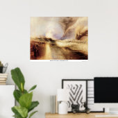 Raketen und blaue Lichter von Joseph Mallord Turne Poster (Heimbüro)