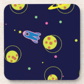 Raketen und Planeten Untersetzer (Vorderseite)