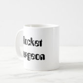 Raketenchirurg Kaffeetasse (Vorderseite Links)