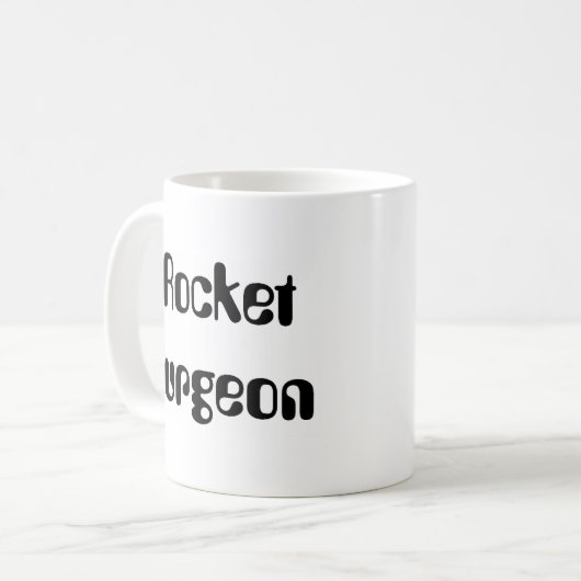 Raketenchirurg Kaffeetasse (Vorderseite Links)