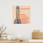 Raketendiagramm Poster (Küche)