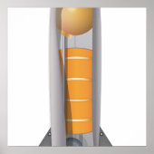 Raketendiagramm Poster (Vorne)