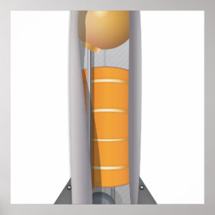 Raketendiagramm Poster