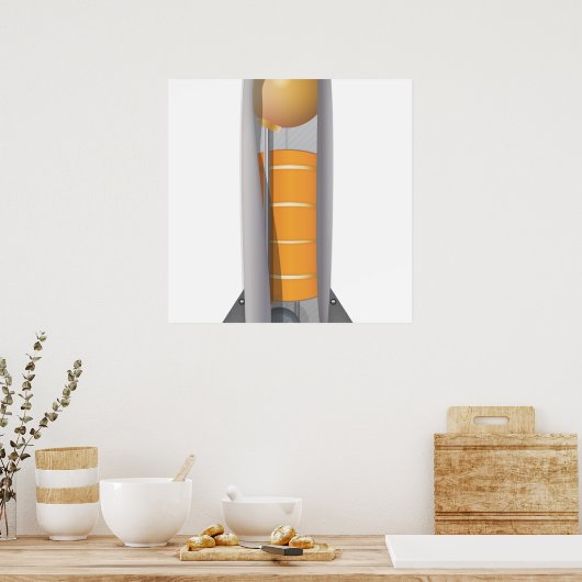 Raketendiagramm Poster (Küche)