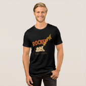 Raketenfest Tri-Blend Shirt (Vorderseite voll)