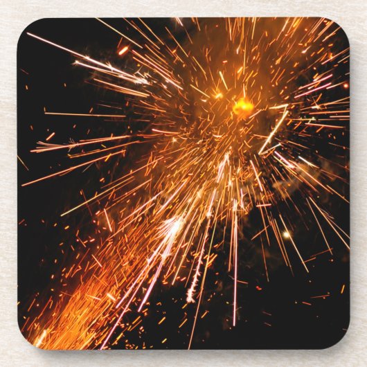 Raketenfeuerwerk Untersetzer (Vorderseite)