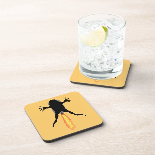 Raketenfrosch Getränkeuntersetzer (Rechte Seite)