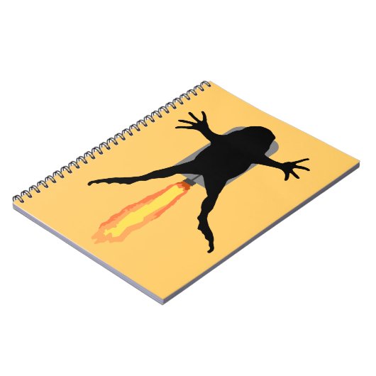 Raketenfrosch Notizblock (Linke Seite)