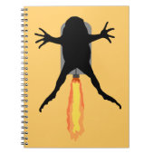 Raketenfrosch Notizblock (Vorderseite)