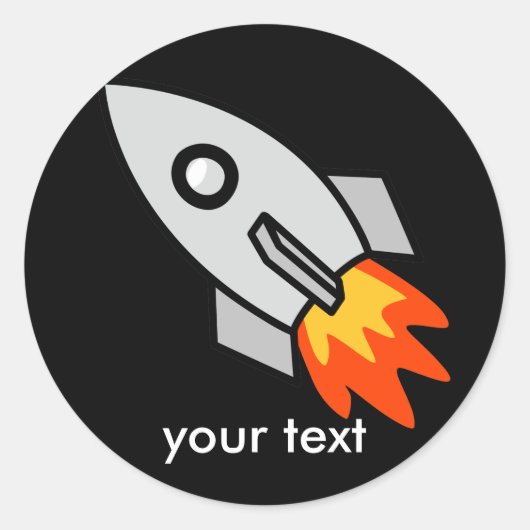Raketengeschenke Runder Aufkleber (Vorderseite)