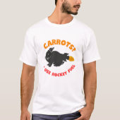 Raketenhase. Sarkastisches Kaninchen. Funny Rabbit T-Shirt (Vorderseite)