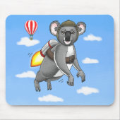 Raketenkoala Mousepad (Vorne)