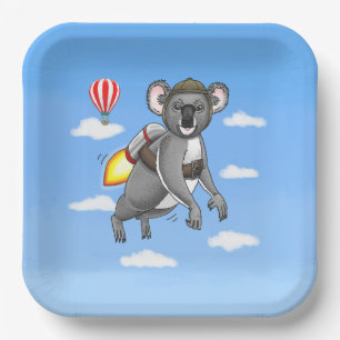 Raketenkoala Pappteller