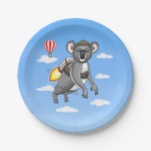 Raketenkoala Pappteller