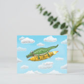 Raketenkreuz Feiertagspostkarte (Stehend Vorderseite)