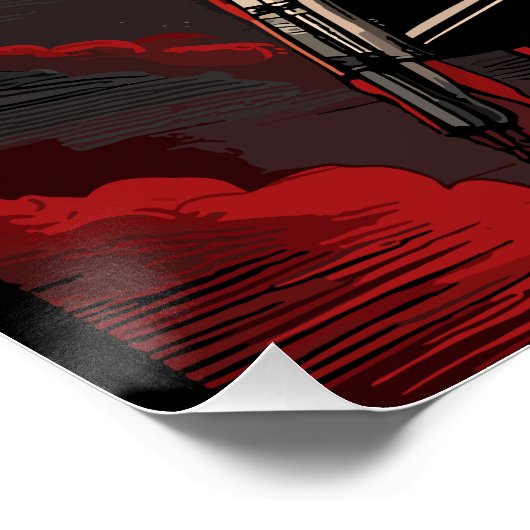 Raketenkrieg Poster (Ecke)