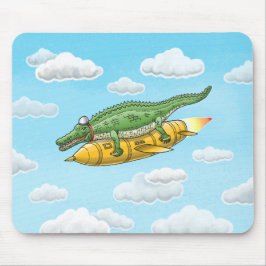 Raketenkrokodil Mousepad