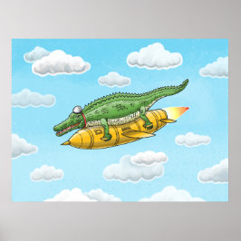 Raketenkrokodil Poster